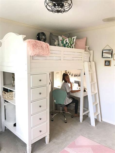 Finn Sage Green Wood Kids Bunk Bed with Oak Wood Ladder. . Pottery barn bunk bed with desk